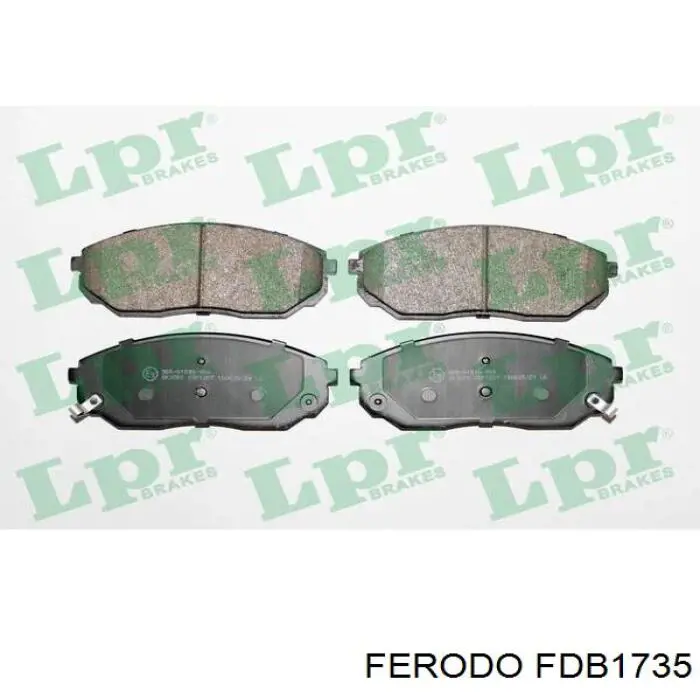 Гальмівні колодки Ferodo FDB1735 ціна, від 29.28 USD