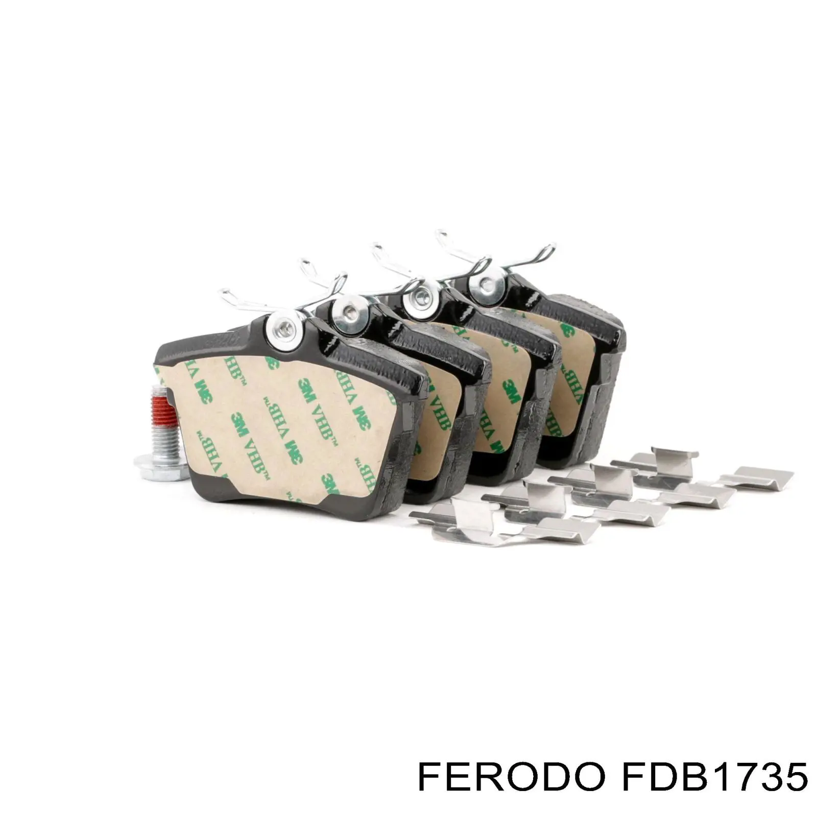 FDB1735 Ferodo Передні гальмівні колодки