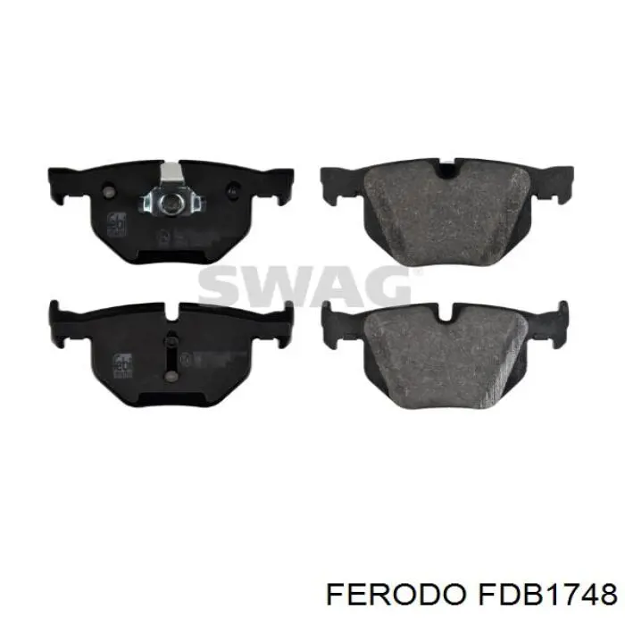 Задні гальмівні колодки Ferodo FDB1748 ціна, від 37.75 USD