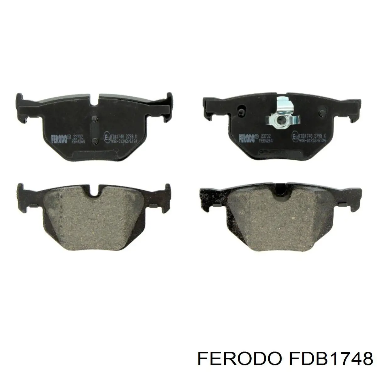 FDB1748 Ferodo колодки гальмові задні, дискові