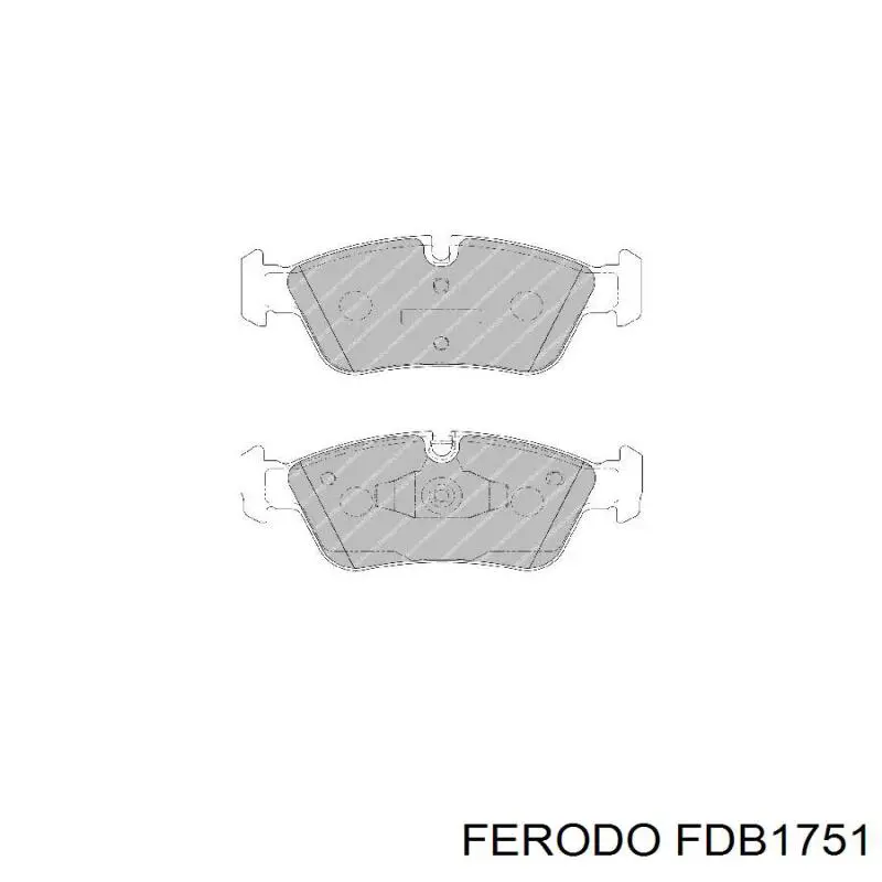 FDB1751 Ferodo колодки гальмівні передні, дискові