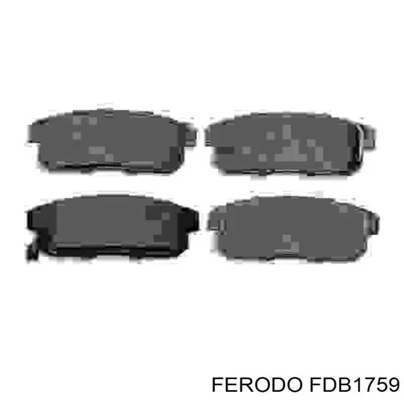 FDB1759 Ferodo Колодки гальмівні задні, дискові