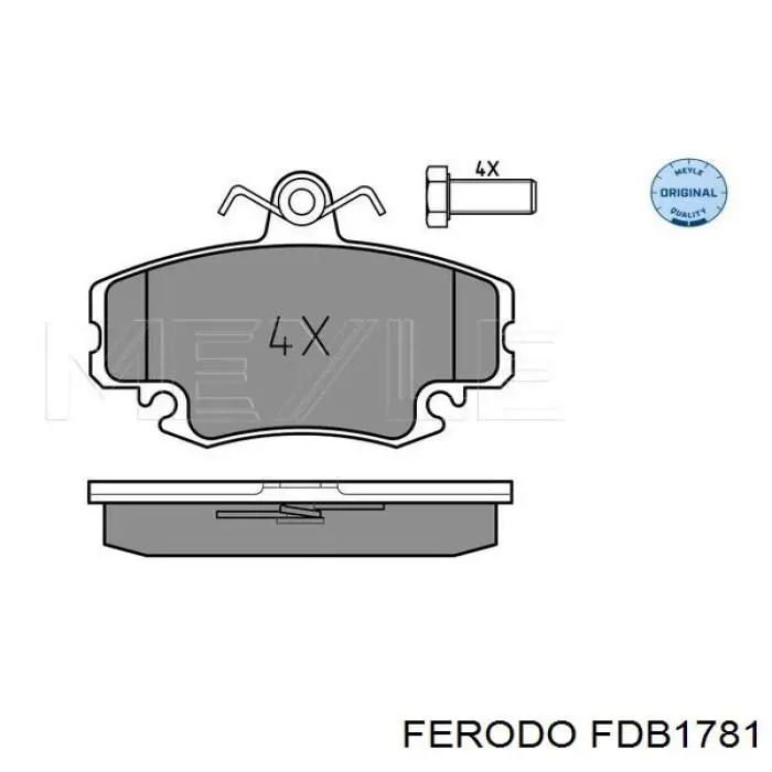 Гальмівні колодки Ferodo FDB1781 ціна, від 22.67 USD
