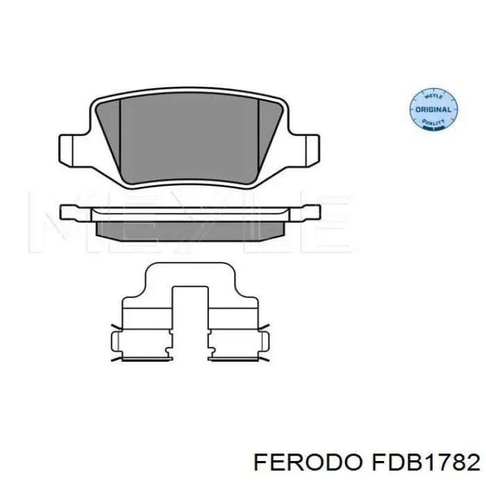 FDB1782 Ferodo колодки гальмові задні, дискові