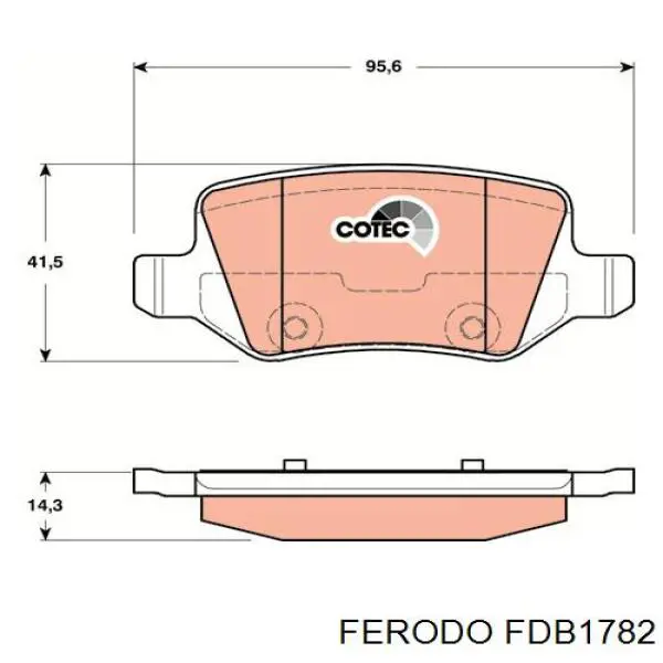 Задні гальмівні колодки Ferodo FDB1782 ціна, від 24.32 USD