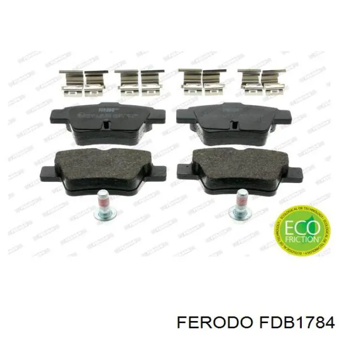 FDB1784 Ferodo колодки гальмові задні, дискові
