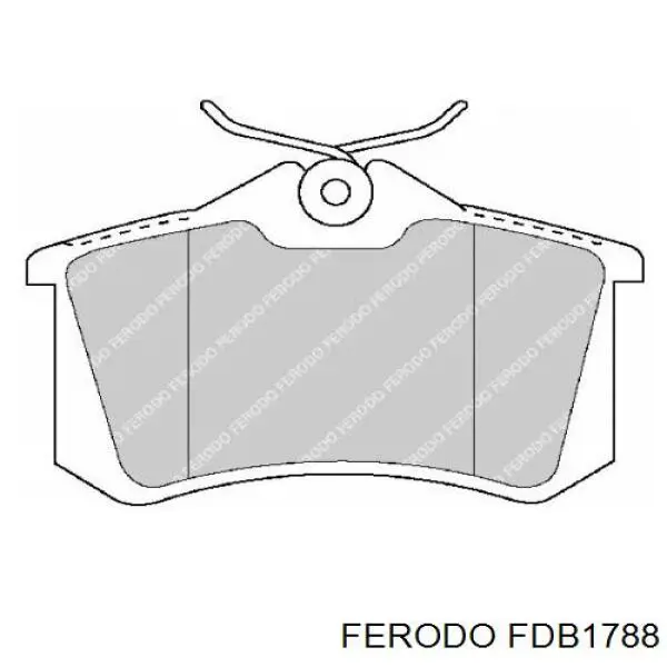 Задні гальмівні колодки Ferodo FDB1788 ціна, від 19.48 USD