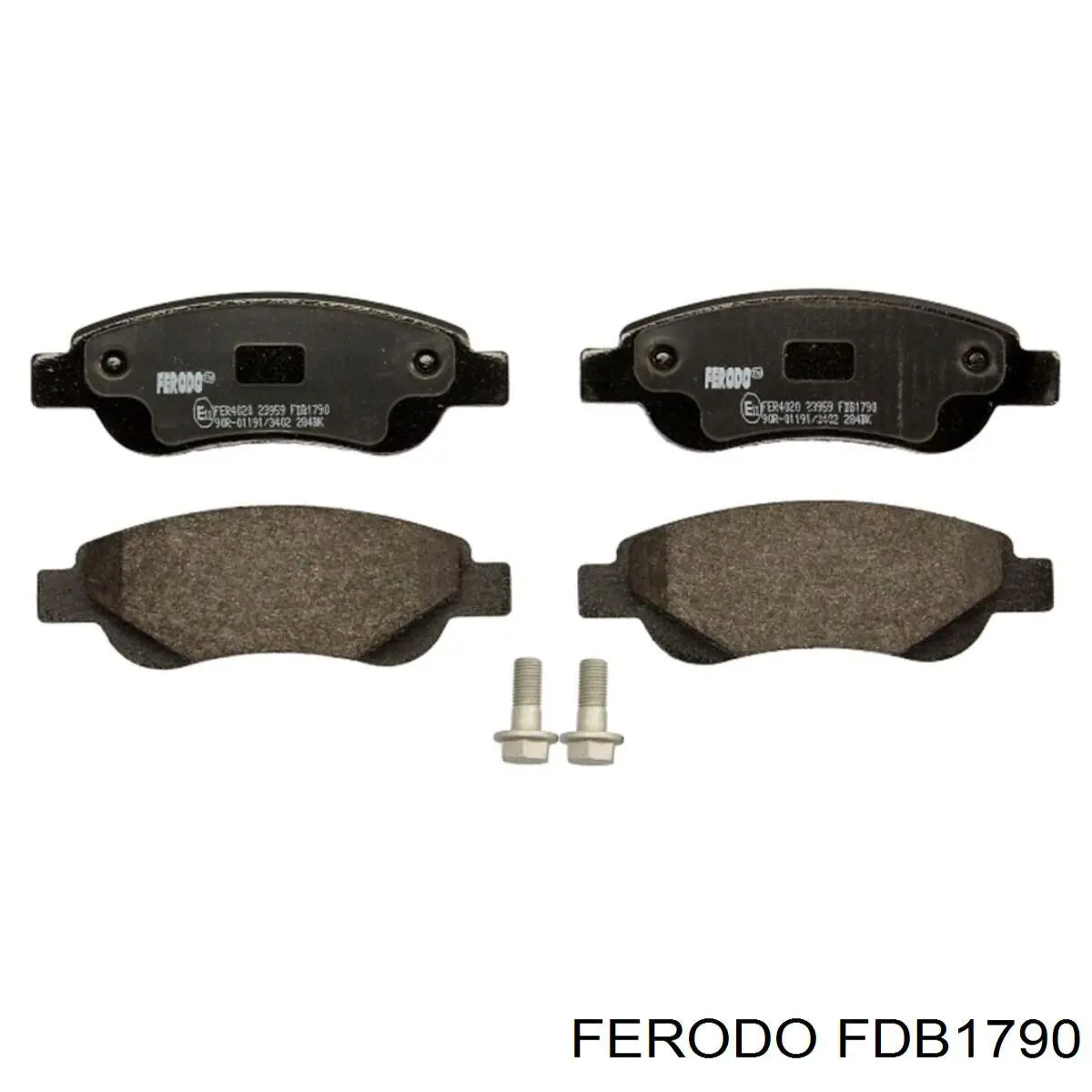 FDB1790 Ferodo колодки гальмівні передні, дискові