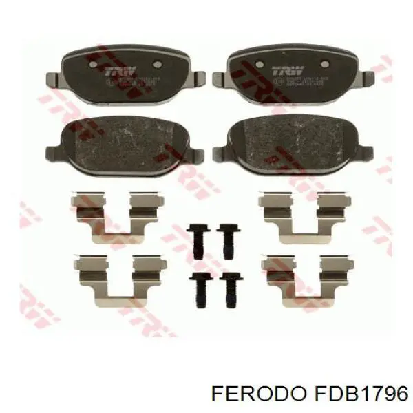 Купити FDB1796 Ferodo Задні колодки