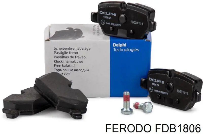 Задні гальмівні колодки FDB1806 Ferodo