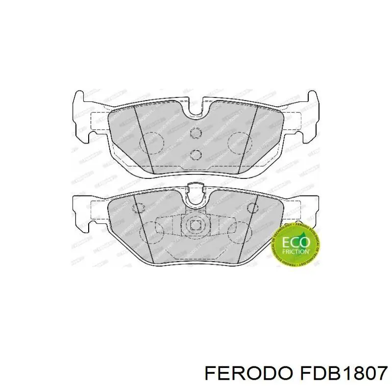 FDB1807 Ferodo колодки гальмові задні, дискові