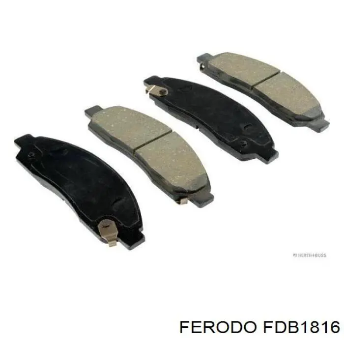 Купити FDB1816 Ferodo Колодки гальмівні передні, дискові