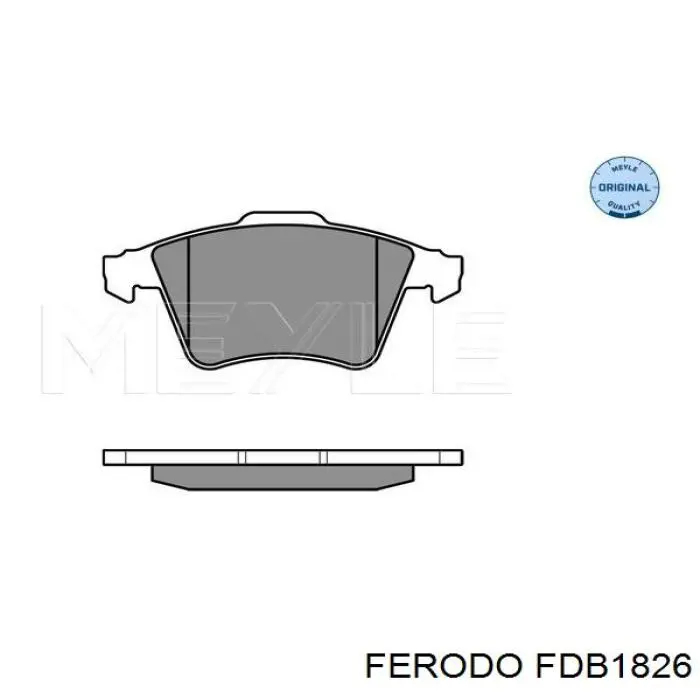 FDB1826 Ferodo колодки гальмівні передні, дискові