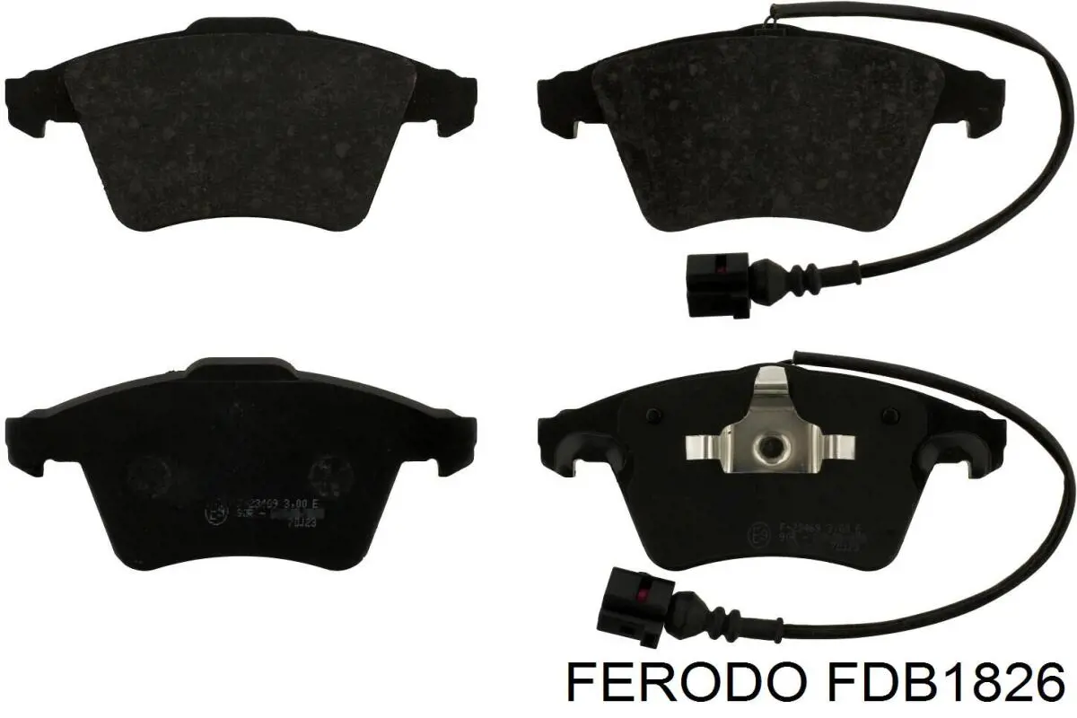 Гальмівні колодки Ferodo FDB1826 ціна, від 54.44 USD