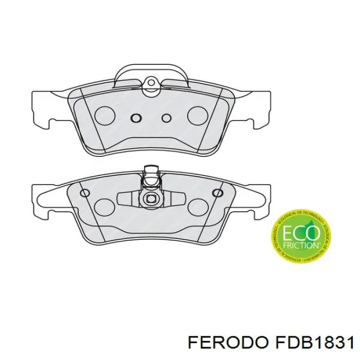 FDB1831 Ferodo колодки гальмові задні, дискові
