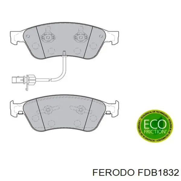 FDB1832 Ferodo колодки гальмівні передні, дискові