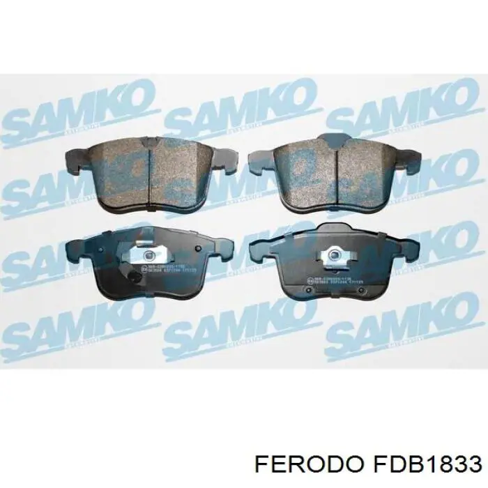 FDB1833 Ferodo колодки гальмівні передні, дискові