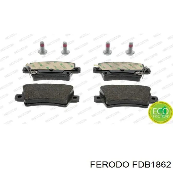 Задні гальмівні колодки Ferodo FDB1862 ціна, від 23.11 USD
