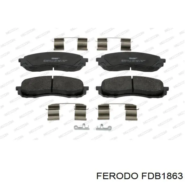 Гальмівні колодки Ferodo FDB1863 ціна, від 39.32 USD