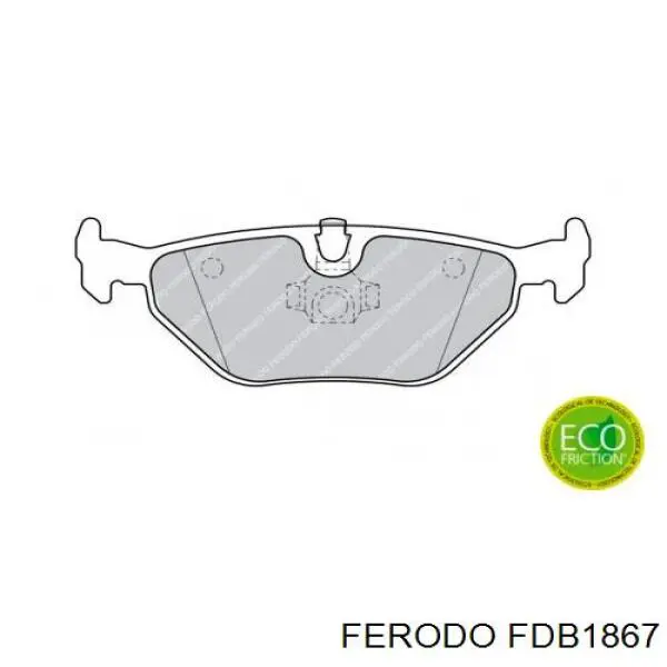 Купити FDB1867 Ferodo Задні колодки