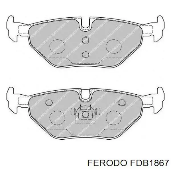 Задні гальмівні колодки Ferodo FDB1867 ціна, від 26.36 USD