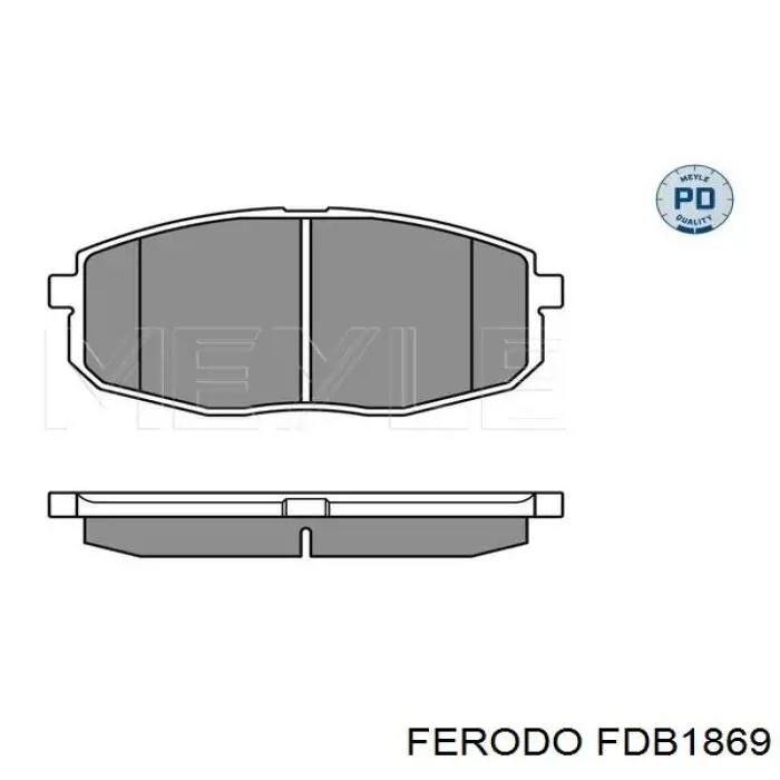 Тормозні колодки Ferodo FDB1869