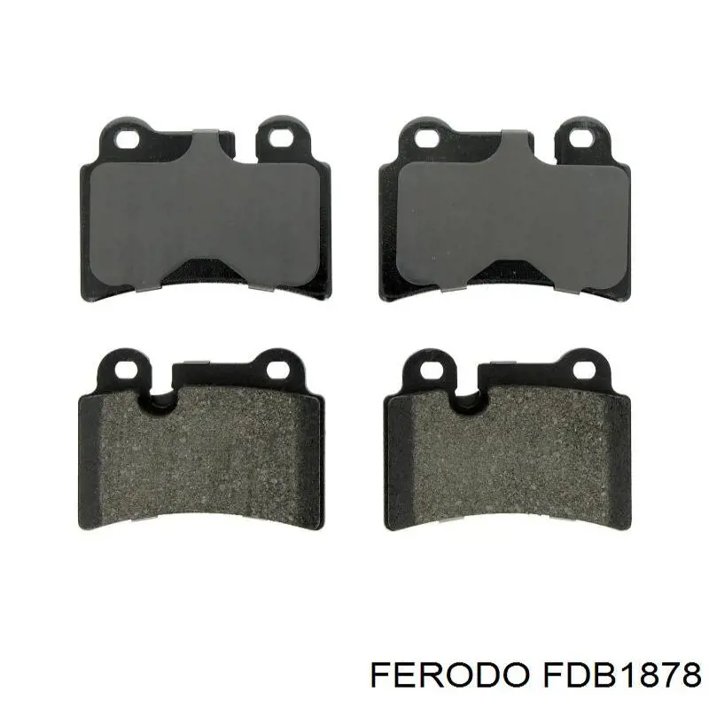 FDB1878 Ferodo колодки гальмові задні, дискові
