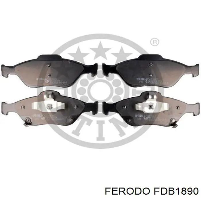 FDB1890 Ferodo Передні гальмівні колодки