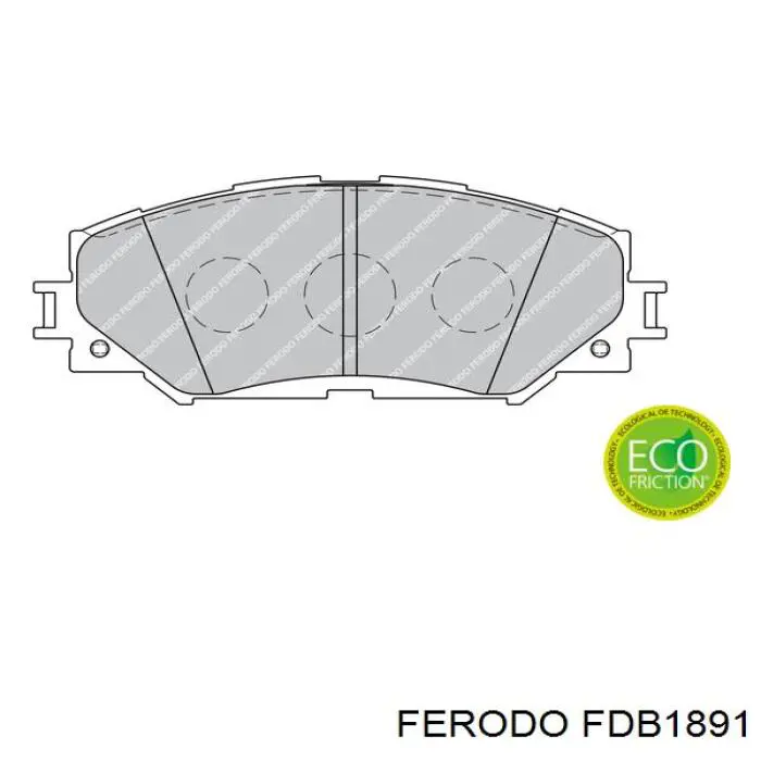 FDB1891 Ferodo колодки гальмівні передні, дискові