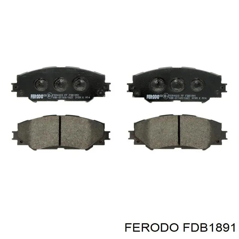 Гальмівні колодки Ferodo FDB1891 ціна, від 27.63 USD
