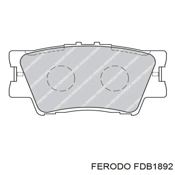 Задні гальмівні колодки Ferodo FDB1892 ціна, від 23.58 USD