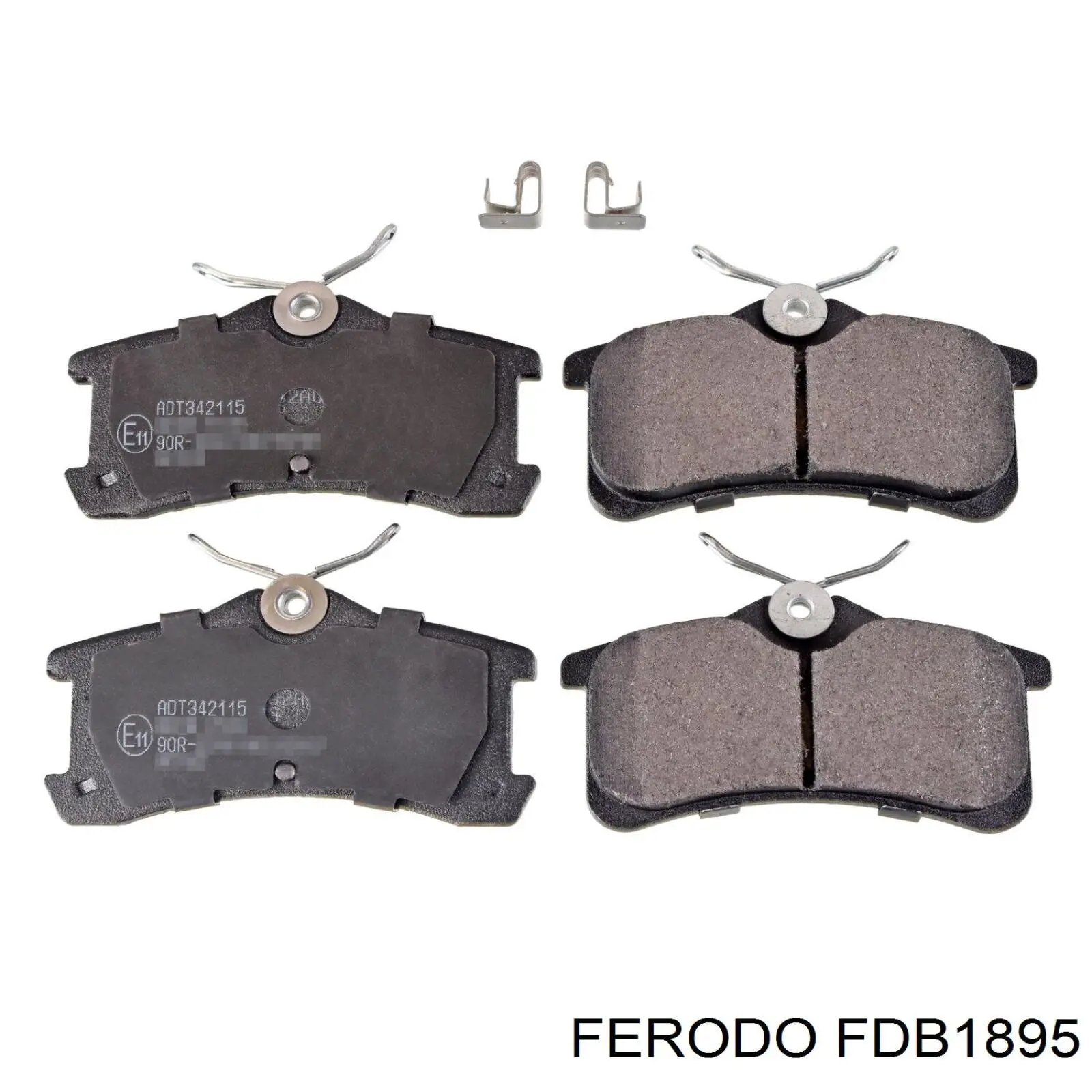FDB1895 Ferodo колодки гальмові задні, дискові