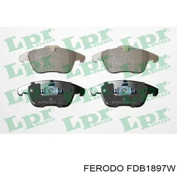 FDB1897W Ferodo Передні гальмівні колодки
