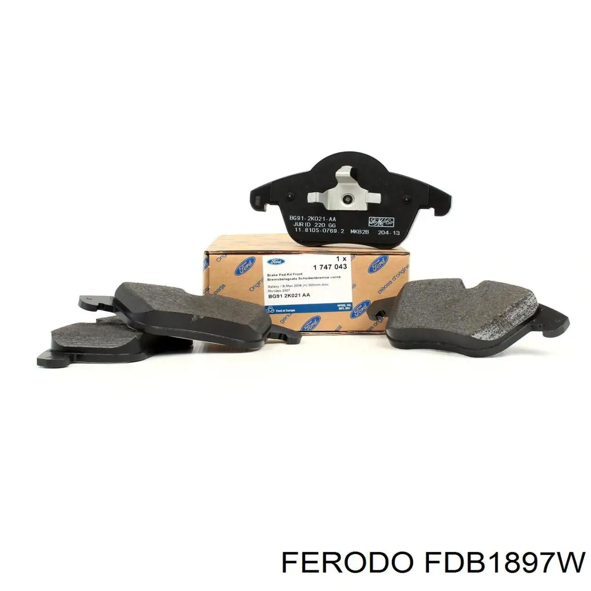 Купити FDB1897W Ferodo Колодки гальмівні передні, дискові