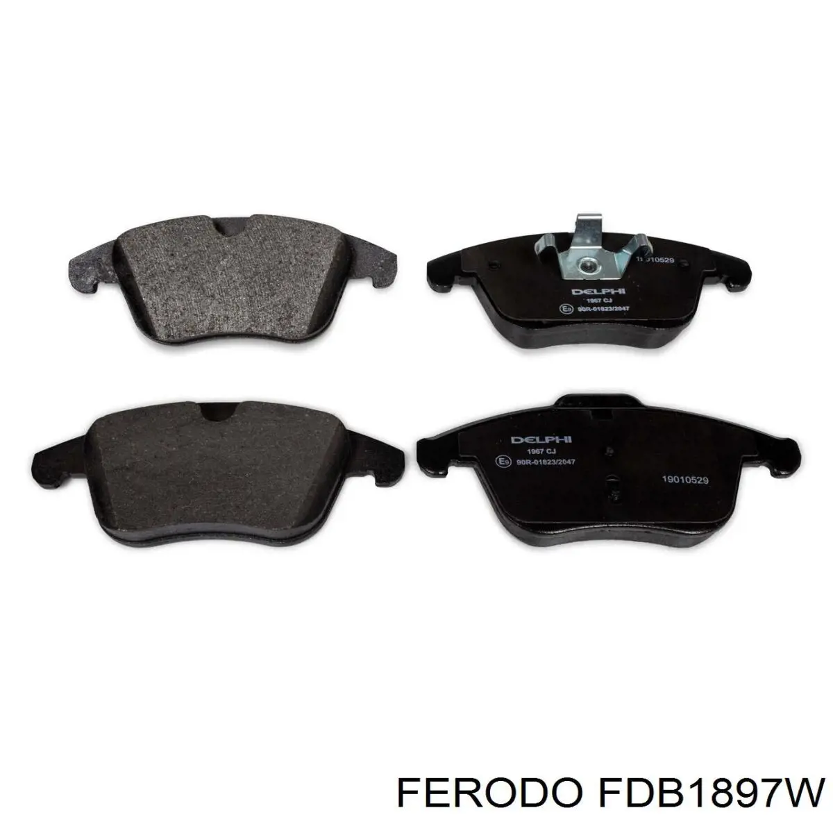 Купити FDB1897W Ferodo Колодки гальмівні передні, дискові