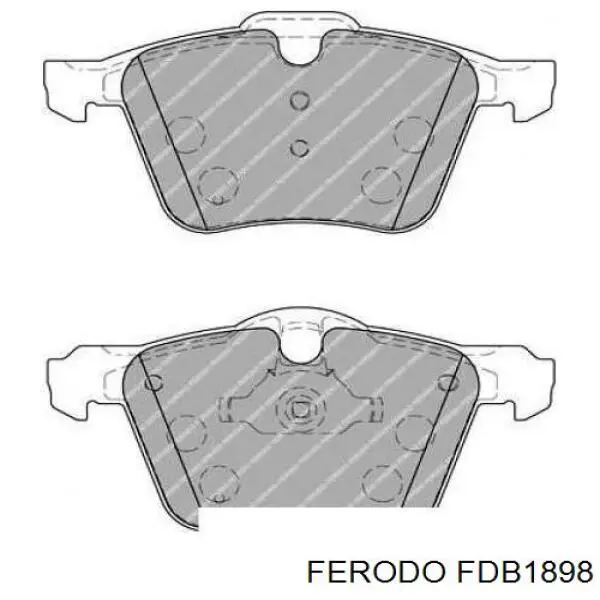 Гальмівні колодки Ferodo FDB1898 ціна, від 43.95 USD