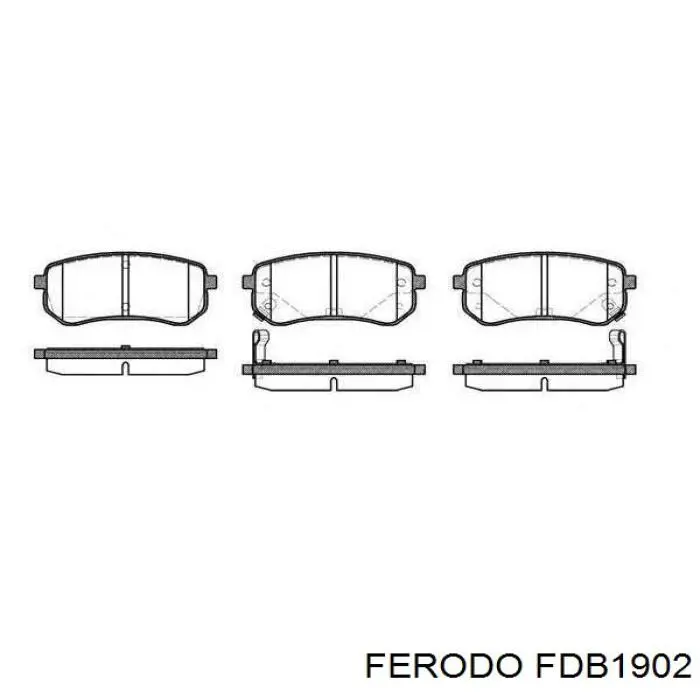 Купити FDB1902 Ferodo Задні колодки
