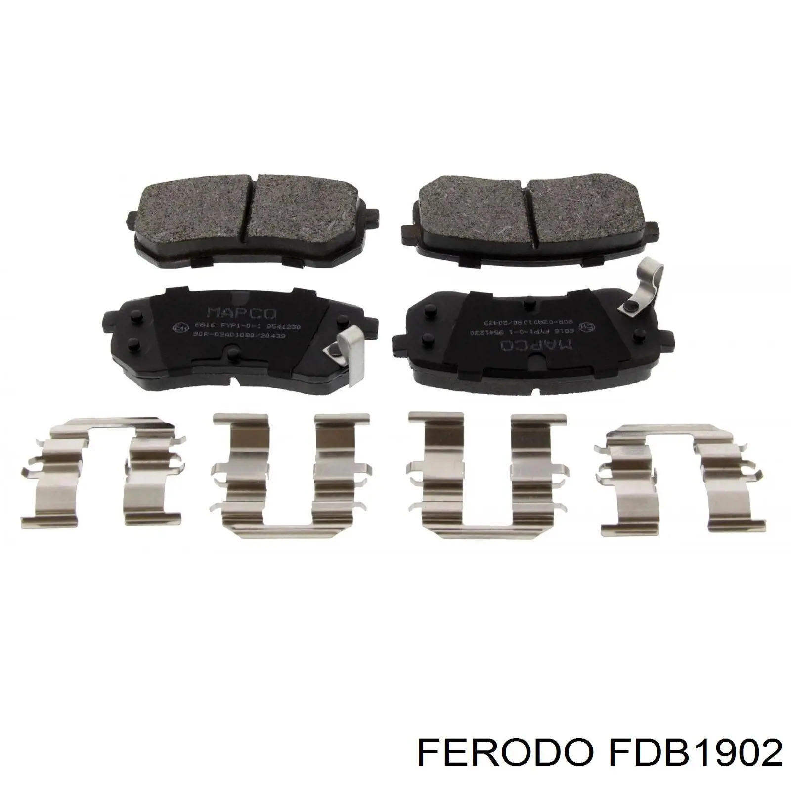 Задні гальмівні колодки Ferodo FDB1902 ціна, від 16.46 USD
