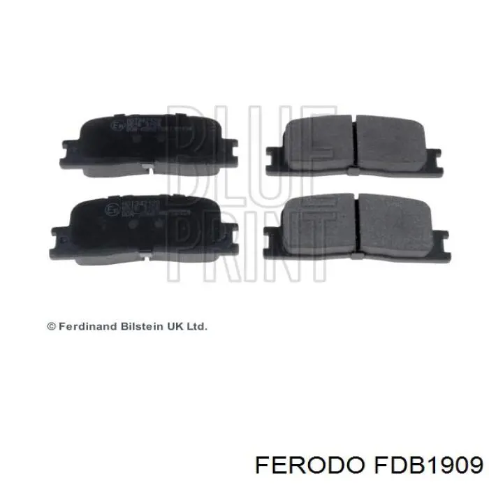 FDB1909 Ferodo колодки гальмові задні, дискові