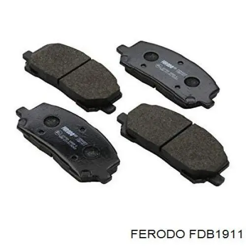 Купити FDB1911 Ferodo Колодки гальмівні передні, дискові
