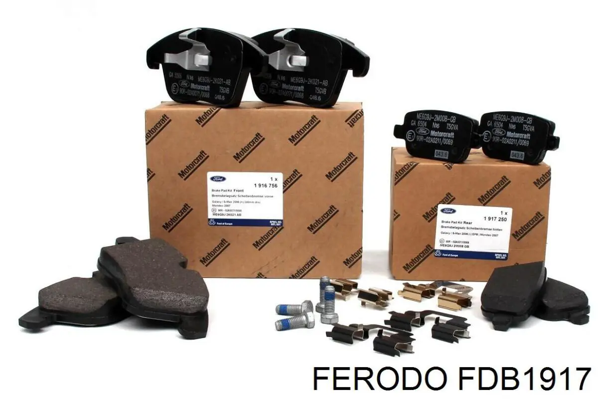 Задні дискові колодки Ferodo FDB1917