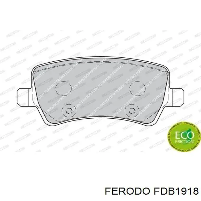 FDB1918 Ferodo колодки гальмові задні, дискові