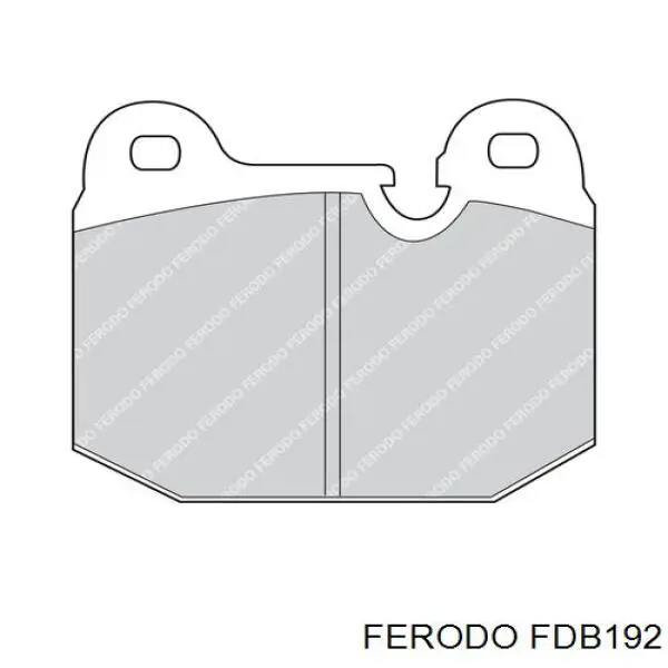 FDB192 Ferodo колодки гальмівні передні, дискові