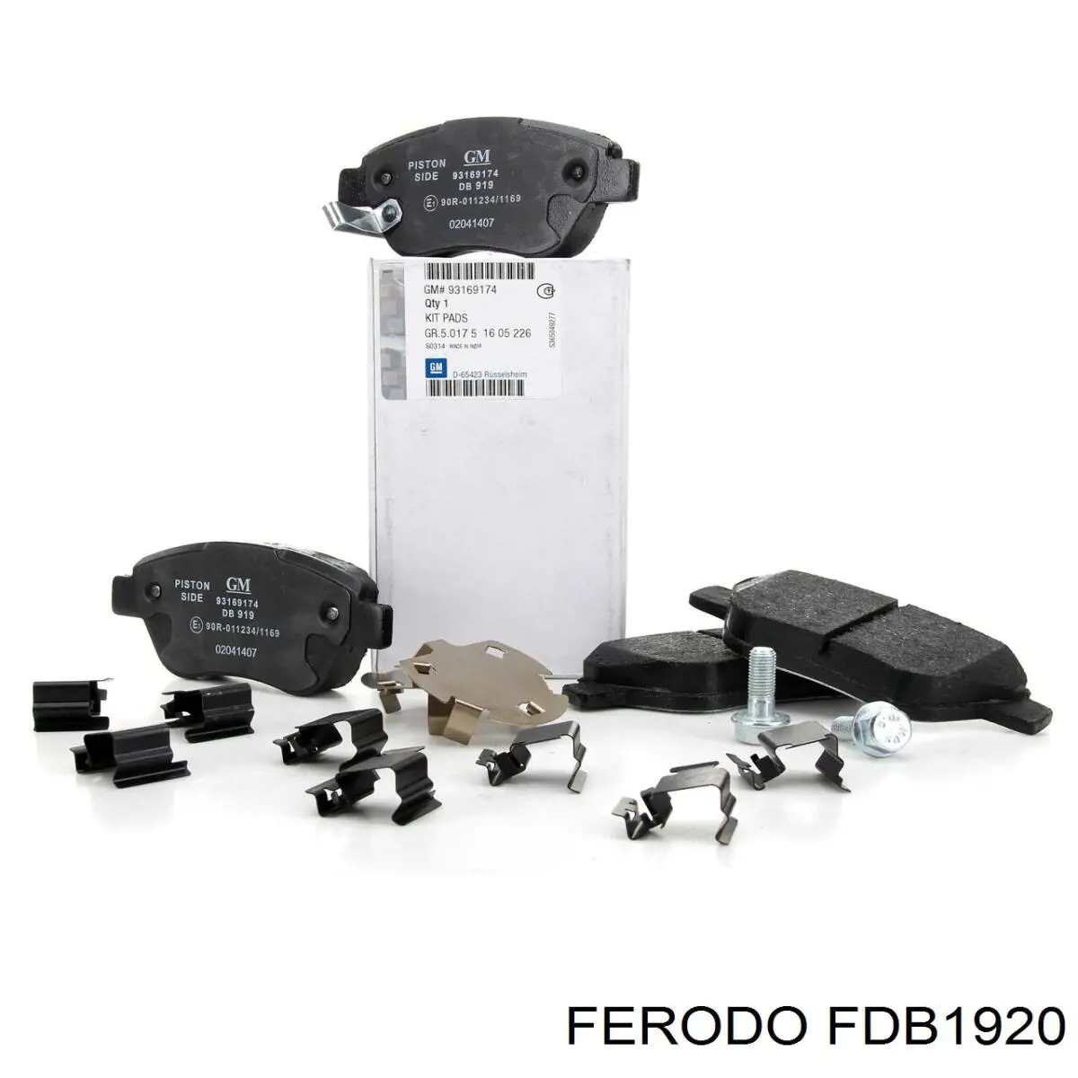 Передні тормозні колодки FDB1920 Ferodo