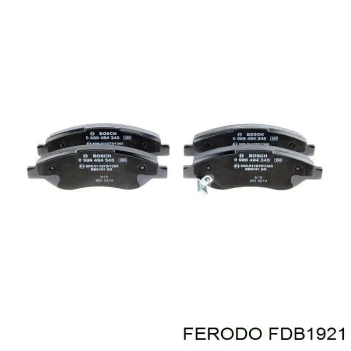 FDB1921 Ferodo колодки гальмівні передні, дискові