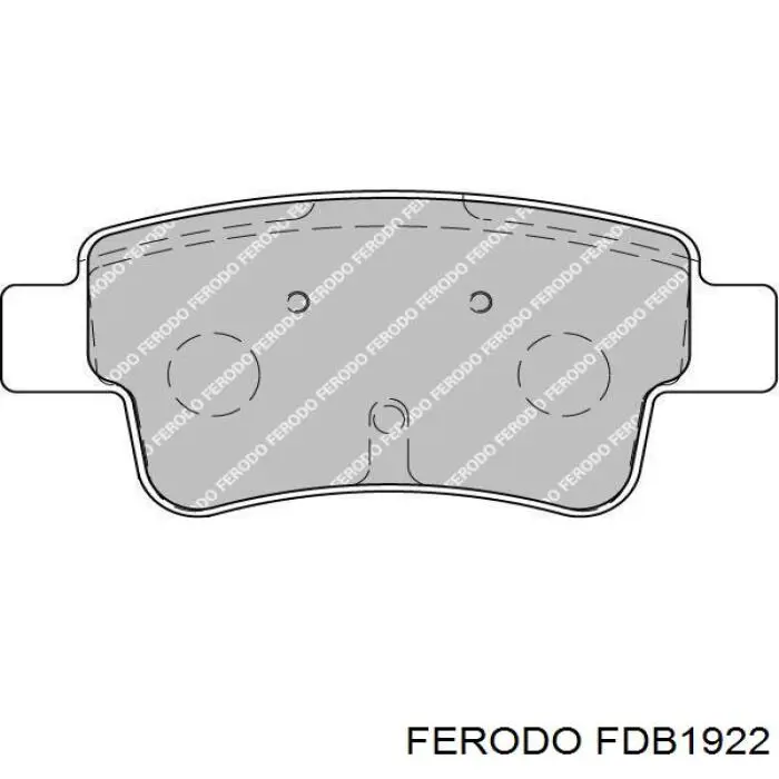 FDB1922 Ferodo колодки гальмові задні, дискові