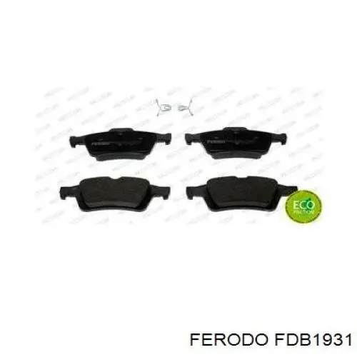 FDB1931 Ferodo колодки гальмові задні, дискові