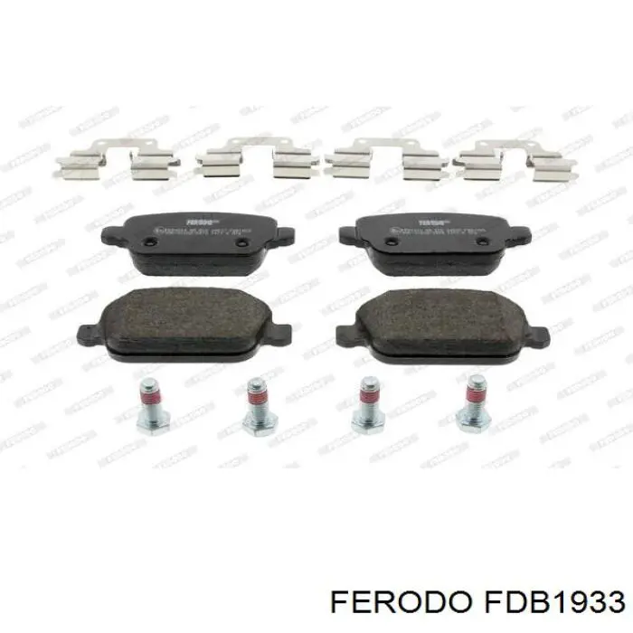 FDB1933 Ferodo колодки гальмові задні, дискові