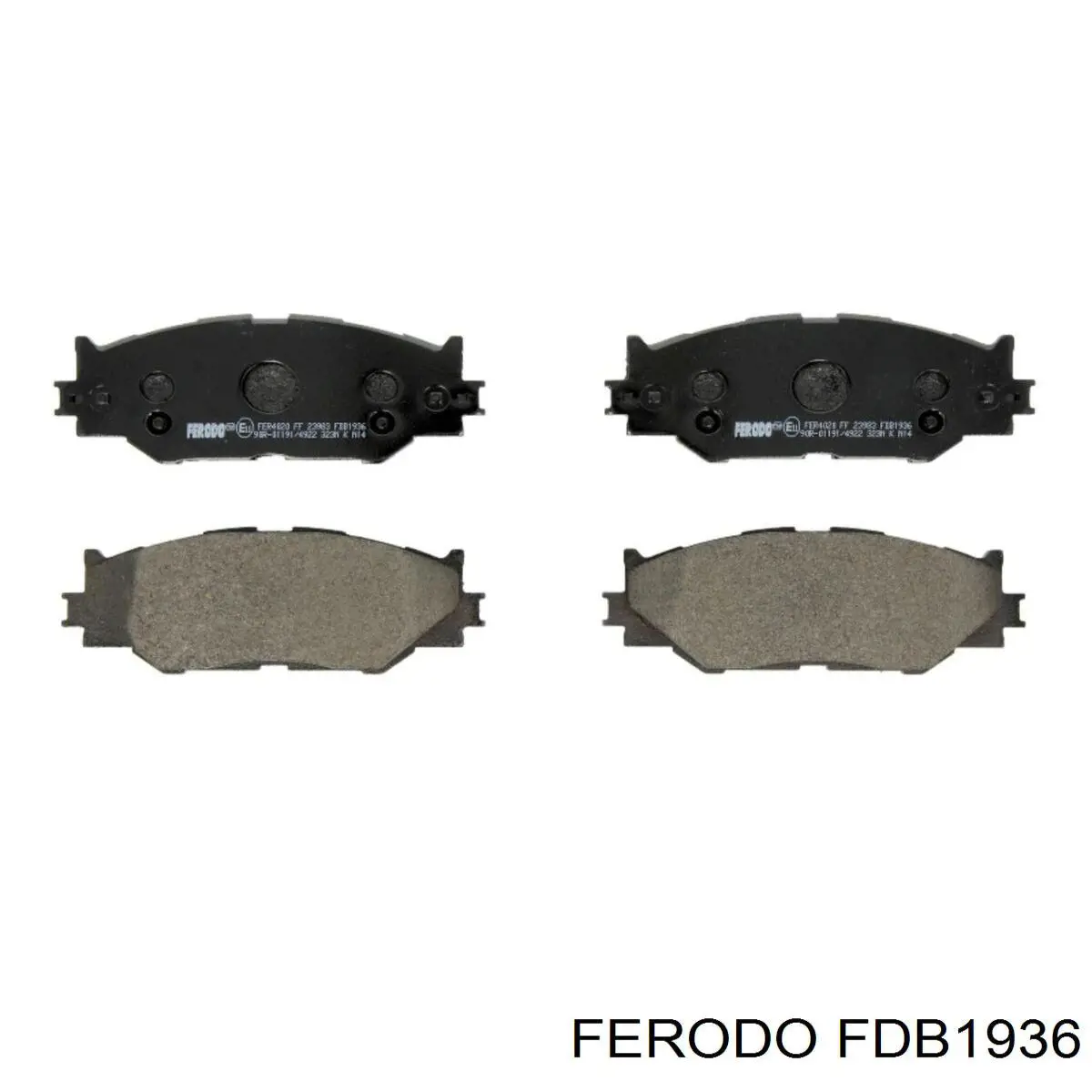 FDB1936 Ferodo колодки гальмівні передні, дискові