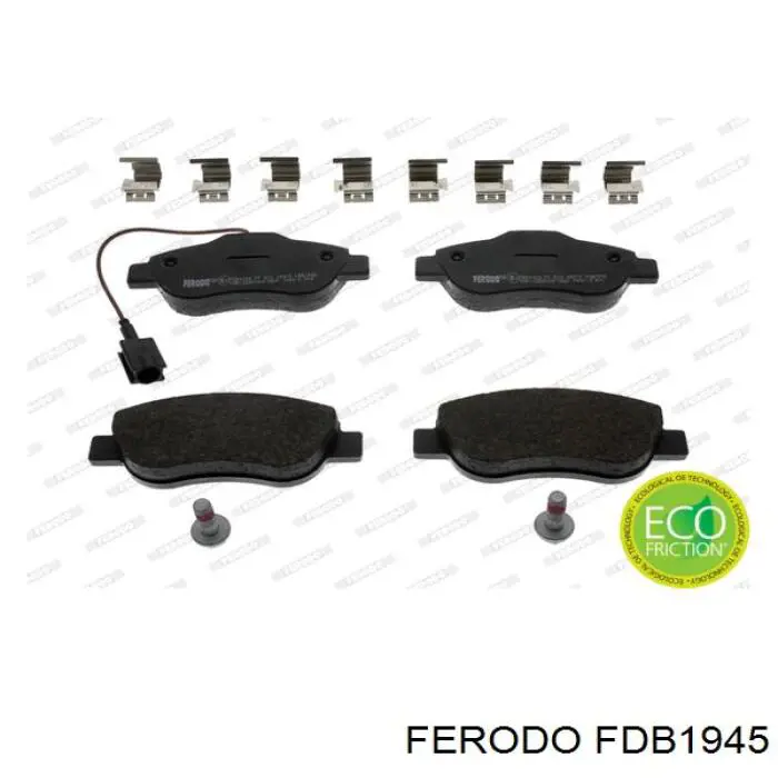 FDB1945 Ferodo колодки гальмівні передні, дискові